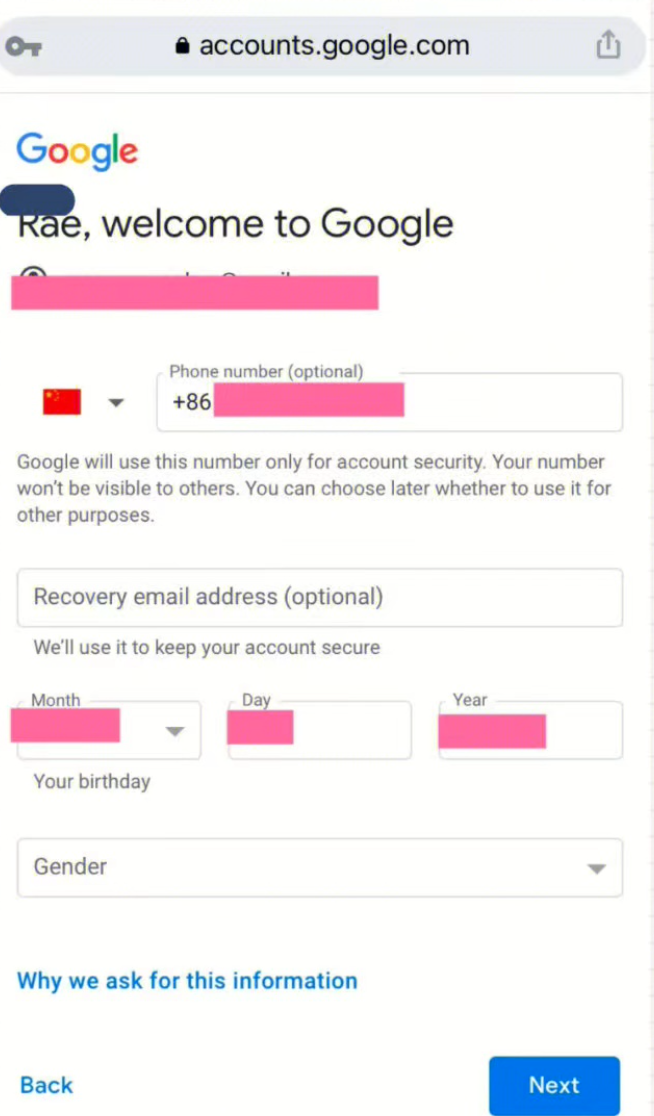 国内手机号注册 Gmail邮箱教程